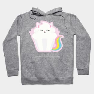 Magical Rainbow Cat Cupcake Hoodie